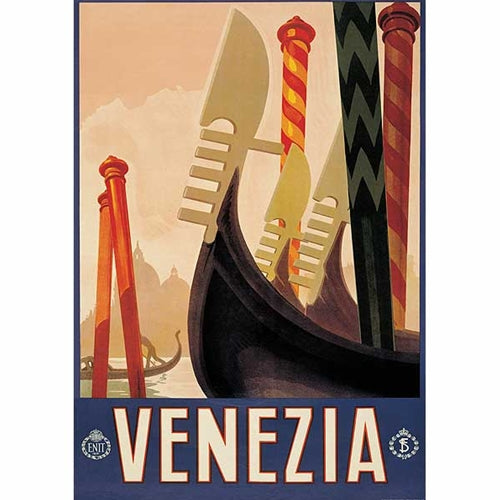 Vintage Prints by Rossi of Italy- Venezia Gondole "Vintage Prints" by Rossi of Italy- Venezia Gondole