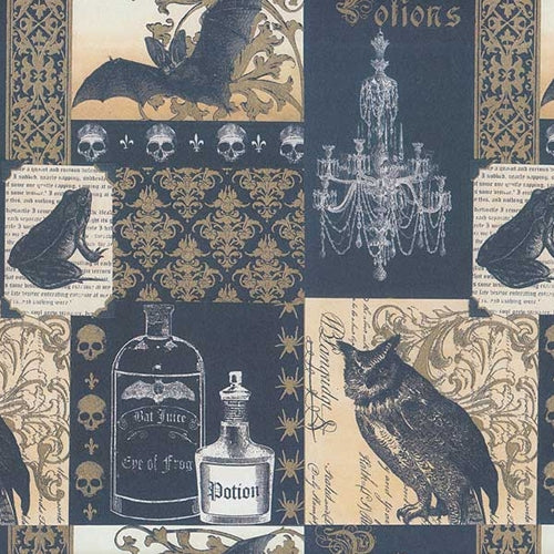 Rossi Decorated Papers from Italy - Halloween 28"x40" Sheet Rossi Decorated Papers from Italy - Halloween 28"x40" Sheet