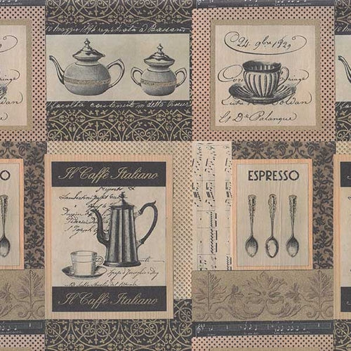 Rossi Decorated Papers from Italy - Caffe Italiano 28"x40" Sheet Rossi Decorated Papers from Italy - Caffe Italiano 28"x40" Sheet