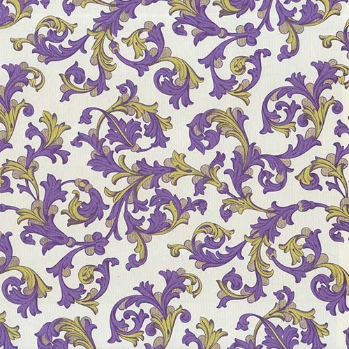 Rossi Decorated Papers from Italy - Purple & Gold Florentine 28"x40" Sheet Rossi Decorated Papers from Italy - Purple & Gold Florentine 28"x40" Sheet