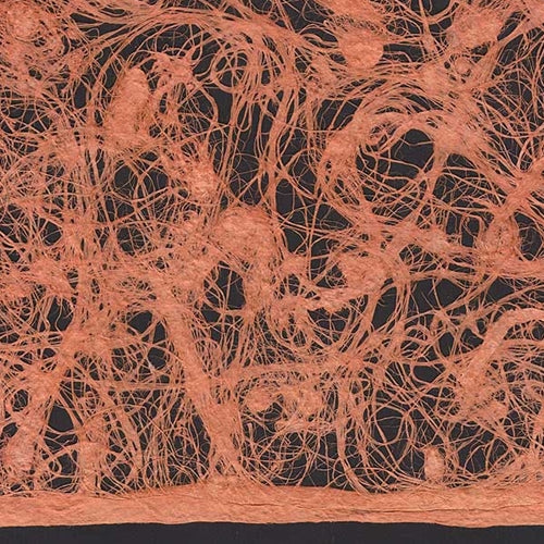 Amate Bark Paper from Mexico - Lace Naranja 15.5x23 Inch Sheet Amate Bark Paper from Mexico- Lace Naranja 15.5x23 Inch Sheet