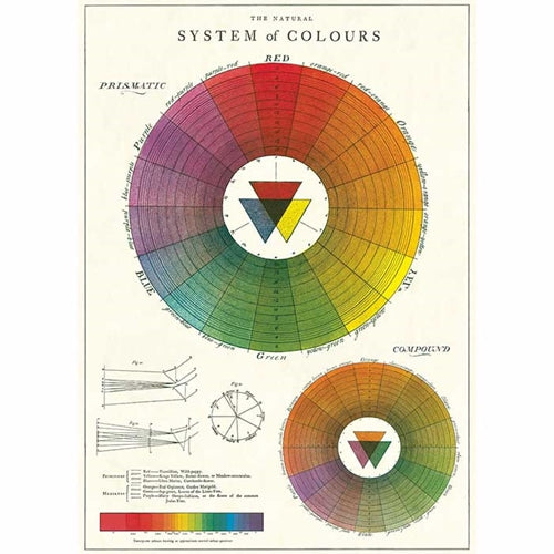 Cavallini Decorative Paper- Color Wheel 20"x28" Sheet Cavallini Decorative Paper- Color Wheel 20"x28" Sheet