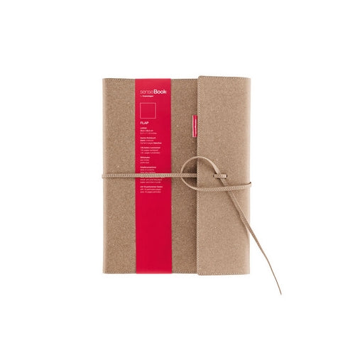 Sense Book With Flap - Squared 8"x11" - 135 Pages