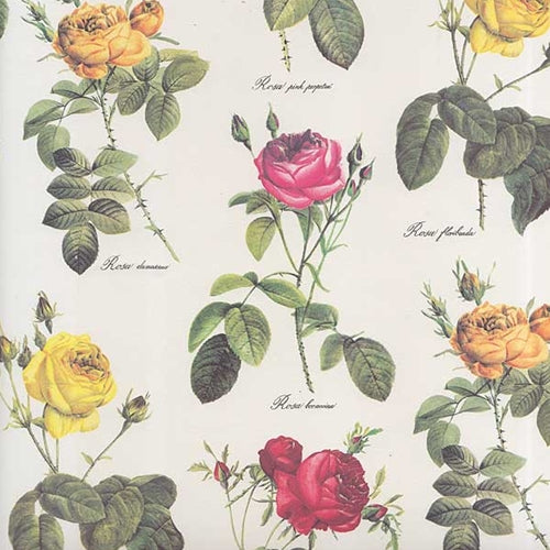 Tassotti Paper- Rose Blossoms 19.5x27.5 Inch Sheet Tassotti Paper- Rose Blossoms 19.5x27.5 Inch Sheet