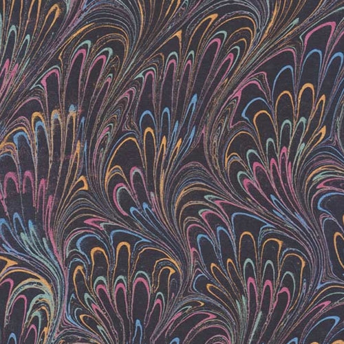 Petite Metallic Plumes Gold/Green/Pink/Blue on Black 22x30" Sheet Petite Metallic Plumes Gold/Green/Pink/Blue on Black 22x30" Sheet