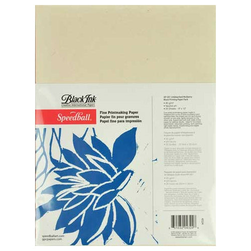Speedball Unbleached Mulberry Block Printing Paper Speedball Unbleached Mulberry Block Printing Paper
