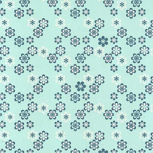 Rossi Italian Letterpress Paper- Flowers in Blues Rossi Italian Letterpress Paper- Flowers in Blues