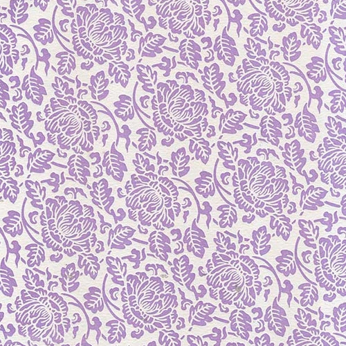 Rossi Italian Letterpress Paper- Violet Flowers Rossi Italian Letterpress Paper- Violet Flowers