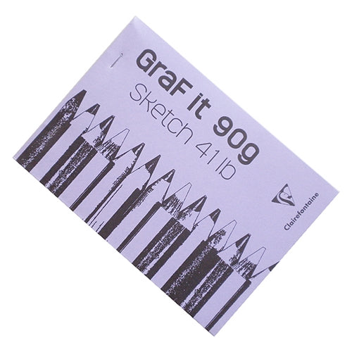 Clairefontaine GRAF IT Sketch Pad - Glued 5.8"x8.2", A5, 90g, 80 Sheets Clairefontaine GRAF IT Sketch Pad - Glued 5.8"x8.2", A5, 90g, 80 Sheets