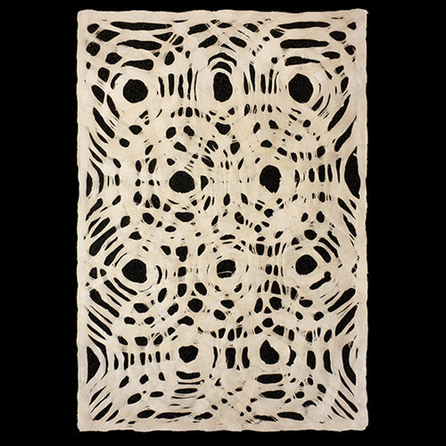 Amate Bark Paper from Mexico- Circular Woven Blanco 15.5x23 Inch Sheet Amate Bark Paper from Mexico- Circular Woven Blanco 15.5x23 Inch Sheet Up
