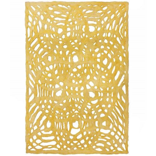 Amate Bark Paper from Mexico- Circular Woven Amarillo Yellow 15.5x23 Inch Sheet Amate Bark Paper from Mexico- Circular Woven Amarillo Yellow 15.5x23 Inch Sheet