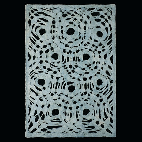 Amate Bark Paper from Mexico- Circular Woven Light Blue Azul Claro 15.5x23 Inch Sheet Amate Bark Paper from Mexico- Circular Woven Light Blue Azul Claro 15.5x23 Inch Sheet