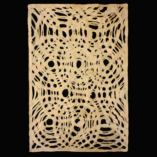 Amate Bark Paper from Mexico- Circular Woven Oro Golden Yellow 15.5x23 Inch Sheet Amate Bark Paper from Mexico- Circular Woven Oro Golden Yellow 15.5x23 Inch Sheet
