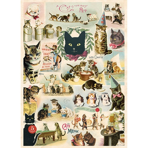 Cavallini Decorative Paper - Cat Collage 20"x28" Sheet Cavallini Decorative Paper - Cat Collage 20"x28" Sheet