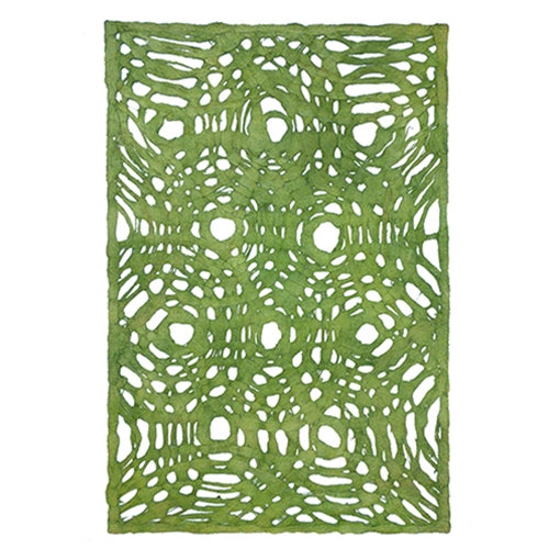 Amate Bark Paper from Mexico- Circular Woven Verde Limon Lime Green 15.5x23 Inch Sheet Amate Bark Paper from Mexico- Circular Woven Verde Limon Lime Green 15.5x23 Inch Sheet