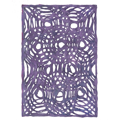 Amate Bark Paper from Mexico- Circular Woven Lila Lilac 15.5x23 Inch Sheet Amate Bark Paper from Mexico- Circular Woven Lila Lilac 15.5x23 Inch Sheet
