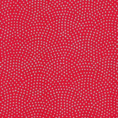 Yuzen Silver Dots on Red 18"x24" Sheet Yuzen Silver Dots on Red 18"x24" Sheet
