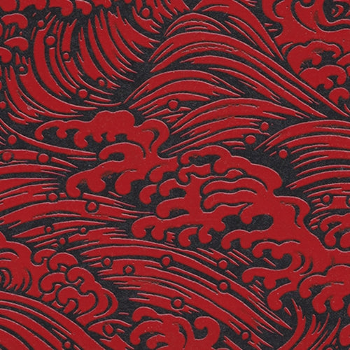 "Lacquered" Yuzen Konami (Waves) 18"x24" Sheet "Lacquered" Yuzen Konami (Waves) 18"x24" Sheet