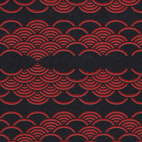 "Lacquered" Yuzen Seikaiha (Shells) 18"x24" Sheet "Lacquered" Yuzen Seikaiha (Shells) 18"x24" Sheet