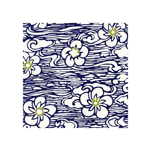 Floating Flowers in a Sea of Blue & White 18"x24" Sheet Floating Flowers in a Sea of Blue & White 18"x24" Sheet