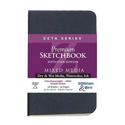 Stillman & Birn Zeta Series Premium Soft-Cover Sketch Books 5.5" x 8.5" - 26/Sht. 100 lb. Soft Bound