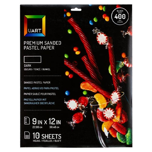 UART Grade 400 Dark Premium Sanded Pastel Paper 9" x 12"