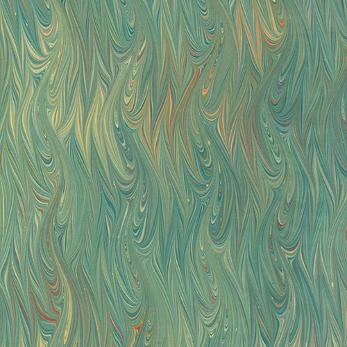 Handmade Italian Marble Paper- Rain Drop Turquoise Yellow 19.5 x 27" Sheet Handmade Italian Marble Paper- Rain Drop Turquoise Yellow 19.5 x 27" Sheet