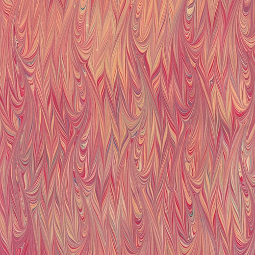 Handmade Italian Marble Paper- Rain Drop Red Orange 19.5 x 27" Sheet Handmade Italian Marble Paper- Rain Drop Red Orange 19.5 x 27" Sheet