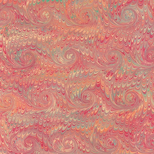 Handmade Italian Marble Paper- Scroll Swirls Red 19.5 x 27" Sheet Handmade Italian Marble Paper- Scroll Swirls Red 19.5 x 27" Sheet