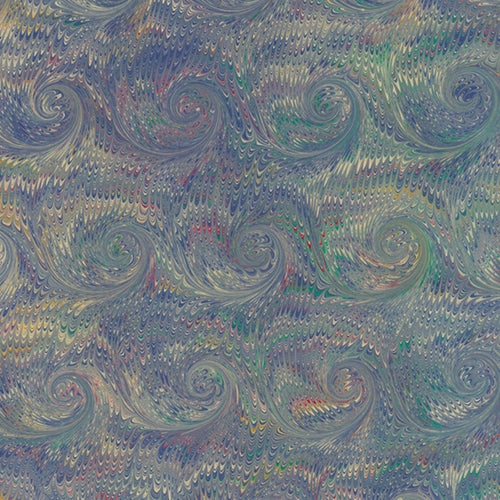 Handmade Italian Marble Paper- Scroll Swirls Sky Blue 19.5 x 27" Sheet Handmade Italian Marble Paper- Scroll Swirls Sky Blue 19.5 x 27" Sheet