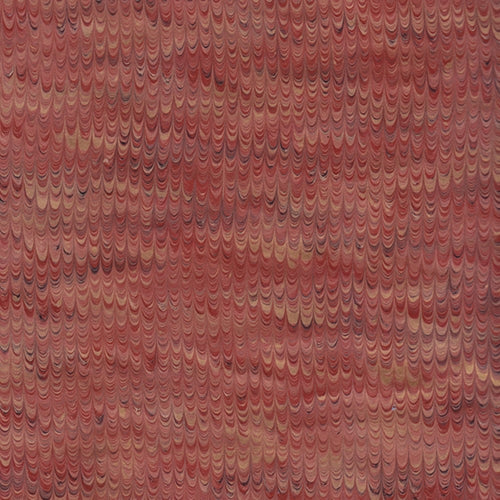 Handmade Italian Marble Paper- Combed Red & Gold Rain on Kraft 19.5 x 27" Sheet Handmade Italian Marble Paper- Combed Red & Gold Rain on Kraft 19.5 x 27" Sheet