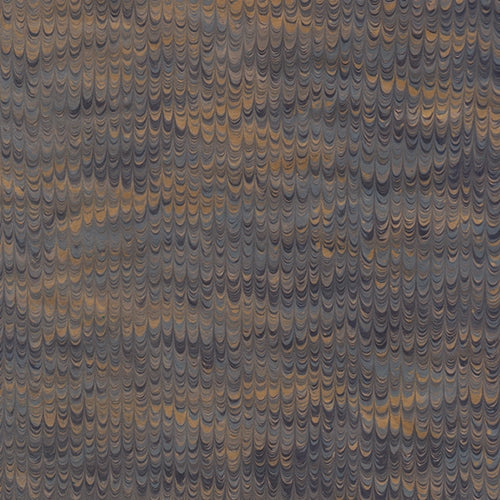Handmade Italian Marble Paper- Combed Blue & Gold Rain on Kraft 19.5 x 27" Sheet Handmade Italian Marble Paper- Combed Blue & Gold Rain on Kraft 19.5 x 27" Sheet