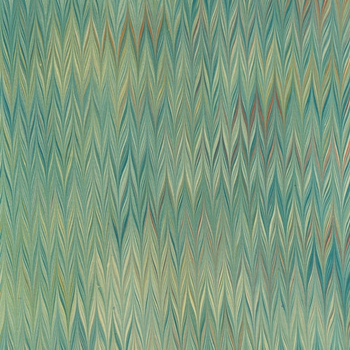 Handmade Italian Marble Paper- Zig Zag Turquoise & Yellow 19.5 x 27" Sheet Handmade Italian Marble Paper- Zig Zag Turquoise & Yellow 19.5 x 27" Sheet
