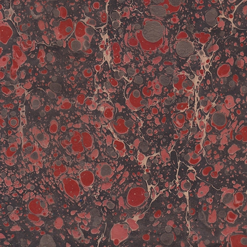 Handmade Italian Marble Paper- Stone Marble Red & Brown on Craft 19.5 x 27" Sheet Handmade Italian Marble Paper- Stone Marble Red & Brown on Craft 19.5 x 27" Sheet
