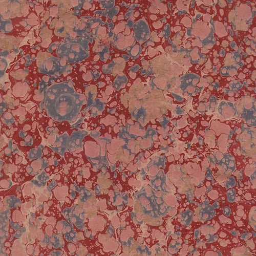Handmade Italian Marble Paper- Stone Marble Red, Gray, & Metallic Copper on Craft 19.5 x 27" Sheet Handmade Italian Marble Paper- Stone Marble Red, Gray, & Metallic Copper on Craft 19.5 x 27" Sheet