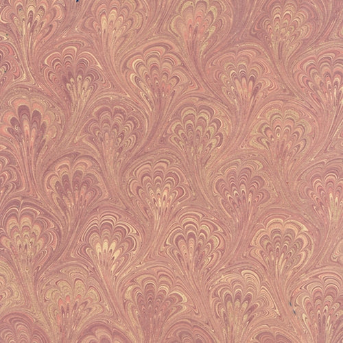 Handmade Italian Marble Paper- Peacock Victorian Rose with Gold 19.5 x 27" Sheet Handmade Italian Marble Paper- Peacock Victorian Rose with Gold 19.5 x 27" Sheet