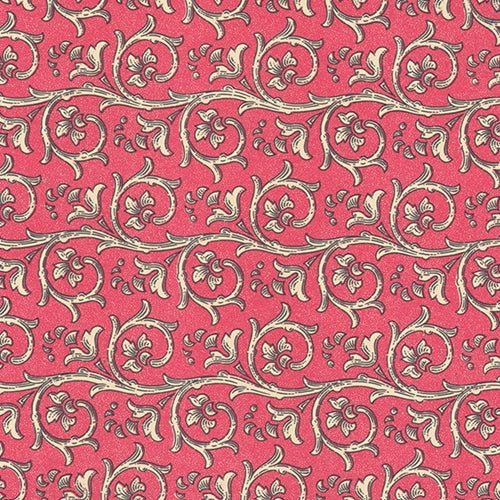 Carta Varese Florentine Paper- Scrolls on Red 19x27 Inch Sheet Carta Varese Florentine Paper- Scrolls on Red 19x27 Inch Sheet
