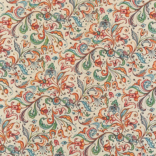 Carta Varese Paper- Filagree Leaves and Flowers 19x27 Inch Sheet Carta Varese Paper- Filagree Leaves and Flowers 19x27 Inch Sheet