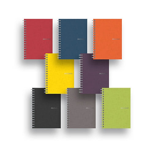 Fabriano EcoQua Notebooks -Staple-Bound - Lined Stone