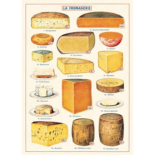 Cavallini Decorative Paper - Cheese 20"x28" Sheet