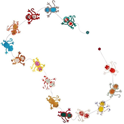 Decorative Paper Garlands- Multicolor Monkeys Decorative Paper Garlands- Multicolor Monkeys