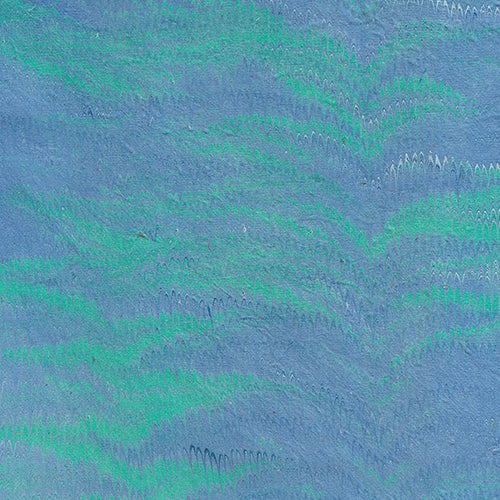 Nepalese Marbled Paper- Aquatic Fine Combed Colors  Nepalese Marbled Paper- Aquatic Colors