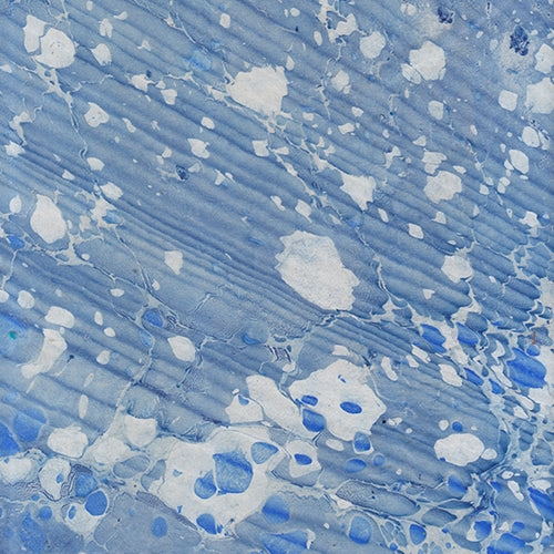 Nepalese Marbled Paper- Blue Stone Wave Nepalese Marbled Paper- Blue Stone Wave