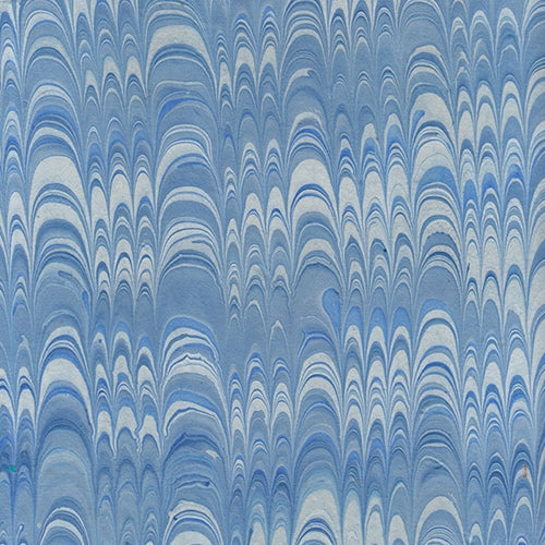 Nepalese Marbled Paper- Rippled Blue Nepalese Marbled Paper- Rippled Blue