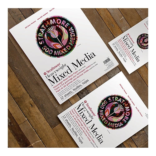 Strathmore Mixed Media Paper Pads 500 Series 9" x 12" - 12 Shts./Pad