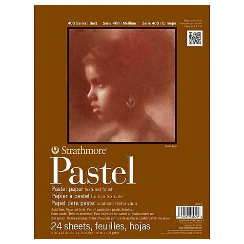 Strathmore Pastel Paper Pads 400 Series 9" x 12" - 24/Sht. Tape Bound Pad