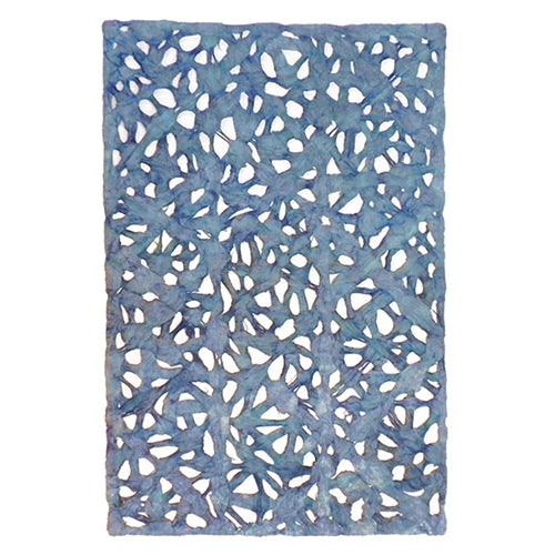 Spiderweb Amate Bark Paper from Mexico- Blue 15.5x23 Inch Sheet Spiderweb Amate Bark Paper from Mexico- Blue 15.5x23 Inch Sheet