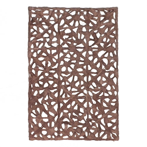Spiderweb Amate Bark Paper from Mexico- Brown 15.5x23 Inch Sheet Spiderweb Amate Bark Paper from Mexico- Brown 15.5x23 Inch Sheet