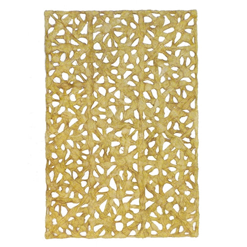 Spiderweb Amate Bark Paper from Mexico- Gold 15.5x23 Inch Sheet Spiderweb Amate Bark Paper from Mexico- Gold 15.5x23 Inch Sheet