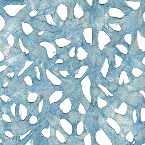 Spiderweb Amate Bark Paper from Mexico- Light Blue 15.5x23 Inch Sheet Spiderweb Amate Bark Paper from Mexico- Light Blue 15.5x23 Inch Sheet